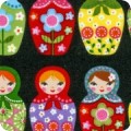 Matryoshka Doll Cotton Fabric Russian Nesting Doll 44