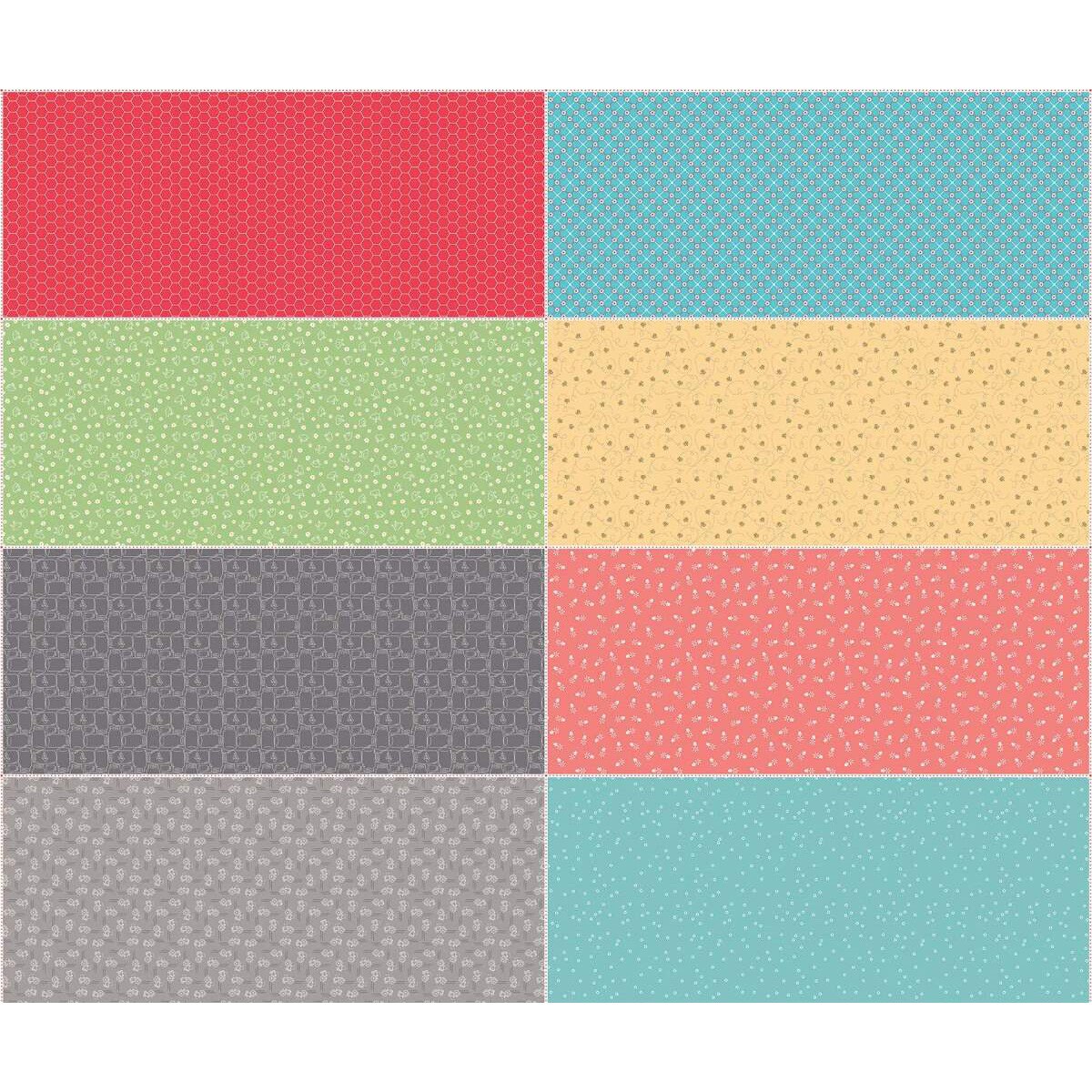 Riley Blake Farm Girl Vintage Fat Eighth Panel TWO Cotton Quilting Fabric