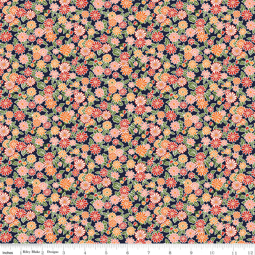 Riley Blake Arthurs Garden 2 Floral Quilting Fabric Liberty Fabric