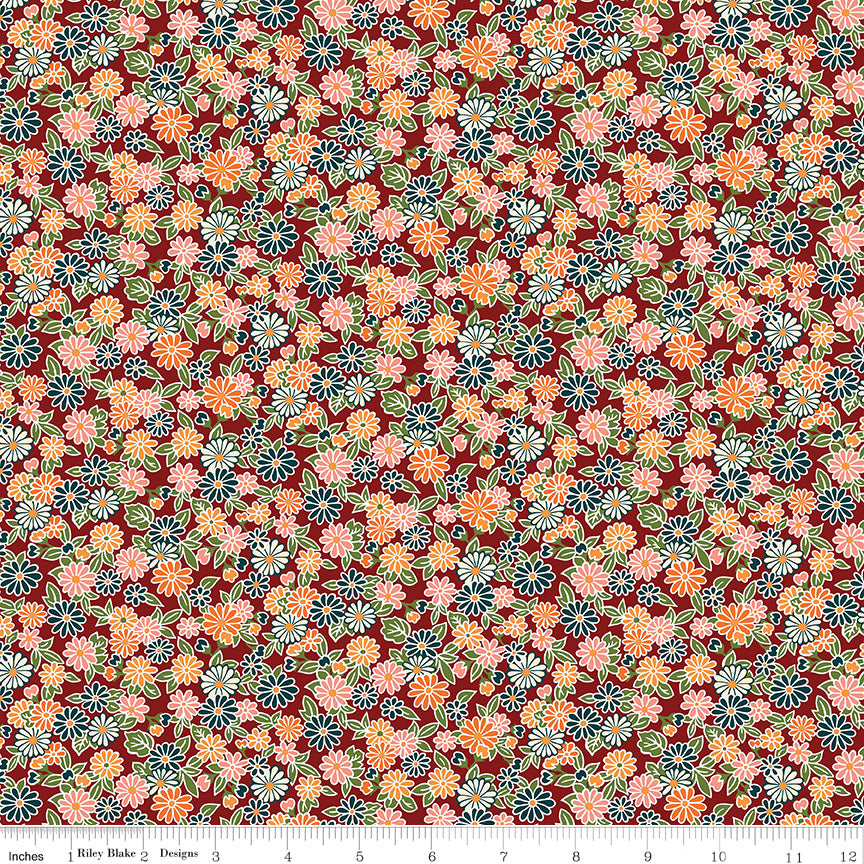 Riley Blake Arthurs Garden 2 Floral Quilting Fabric Liberty Fabric