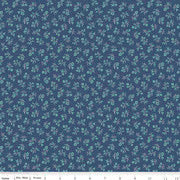 Riley Blake FARMERS DAUGHTER Quilting Fabric Vintage Denim Cotton Floral