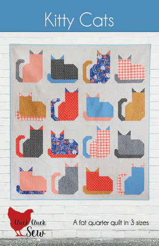 KITTY CATS Quilt Pattern by Cluck Cluck Sew #212