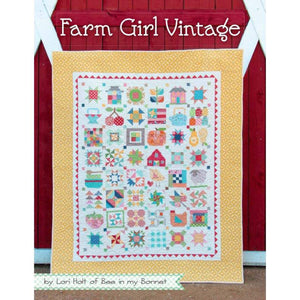 Farm Girl Vintage Quilt Pattern Book 14 Projects 45 Sampler Blocks