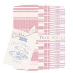 Tilda Fabrics Tea Towel Basics Fat Quarter Bundle Red Plum