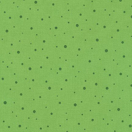 Robert Kaufman PAINTBOX Quilting Fabric GREEN Small Dot Bubbles Blender