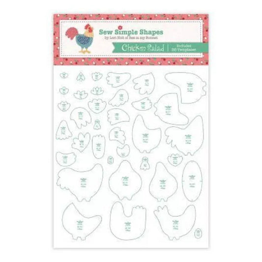 Lori Hold Chicken Salad SEW SIMPLE Shapes 36 Plastic Applique Templates