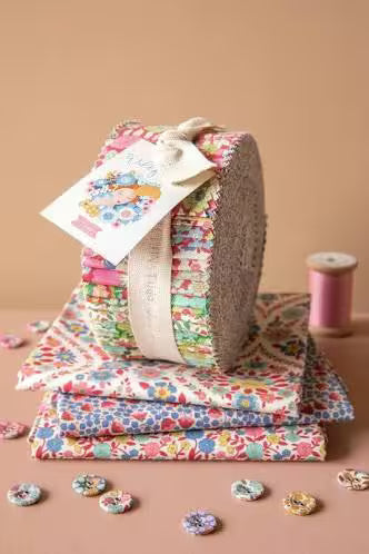 Tilda Wallflower Collection Fabric Roll 2.5" Strips Quilting Fabric