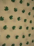 Shamrock Print Fabric Craft and Sewing Fabric Cotton Voile