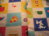 Childrens I Spy Cotton Fabric Spring Colors Learning Fabric 44" Inch Wide Cut to Order