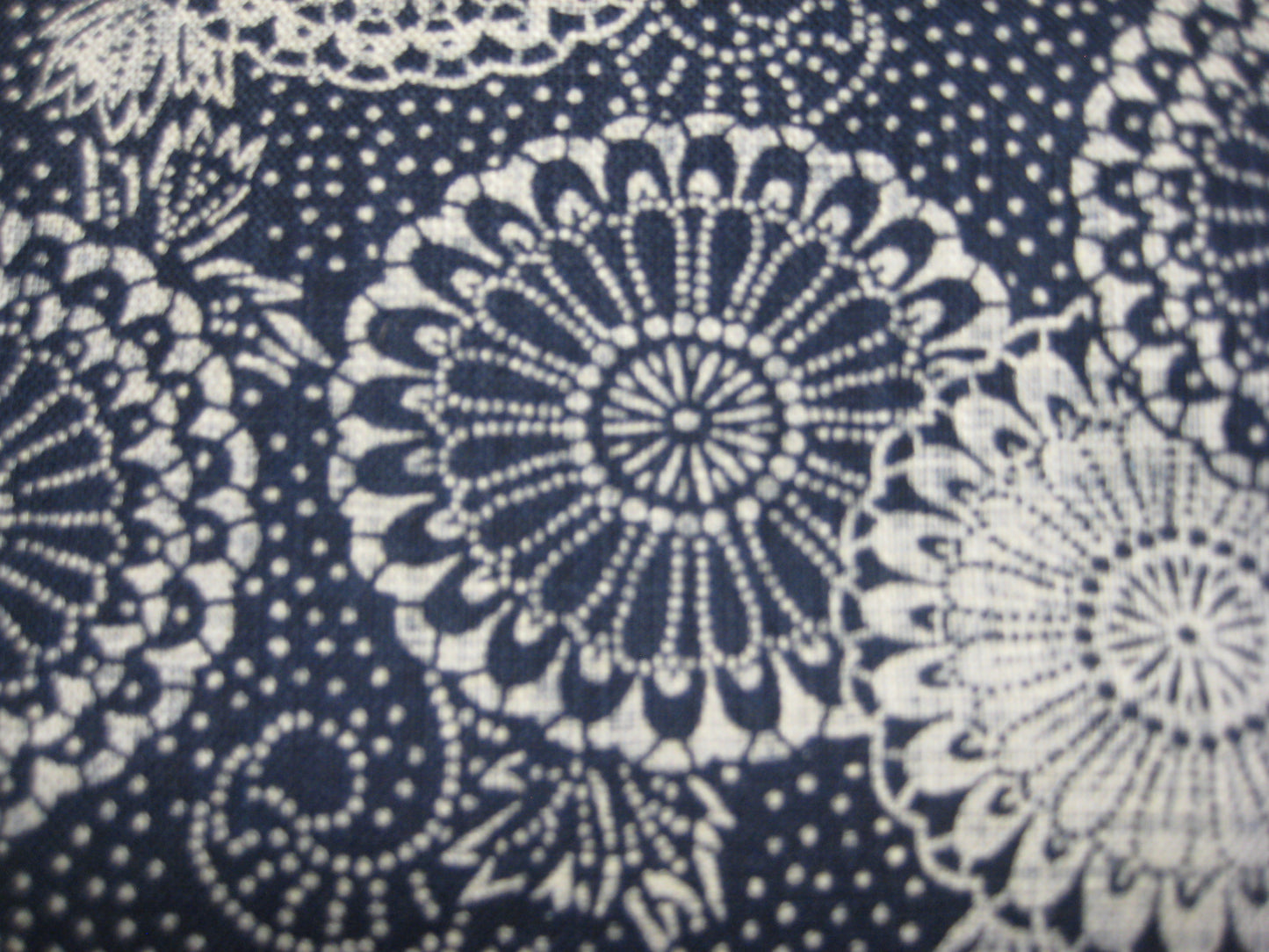 Sevenberry Nara Homespun Indigo Chrysanthemum Flower Medallion Fabric Robert Kaufman Cotton Quilting Crafts Cut to Order