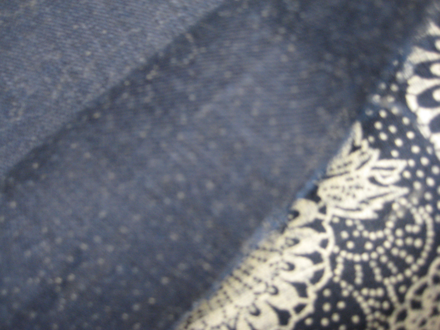 Sevenberry Nara Homespun Indigo Chrysanthemum Flower Medallion Fabric Robert Kaufman Cotton Quilting Crafts Cut to Order