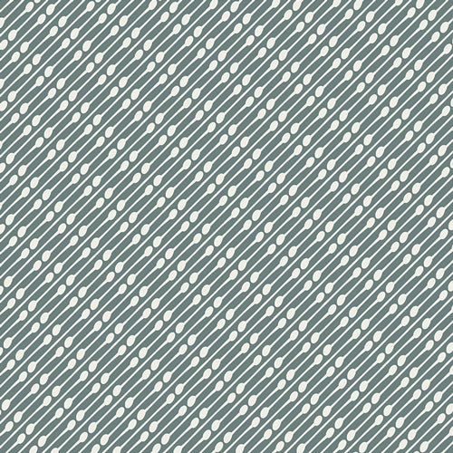 Art Gallery Fabric Laced Up Gris 100% Cotton Fabric Cut to Order